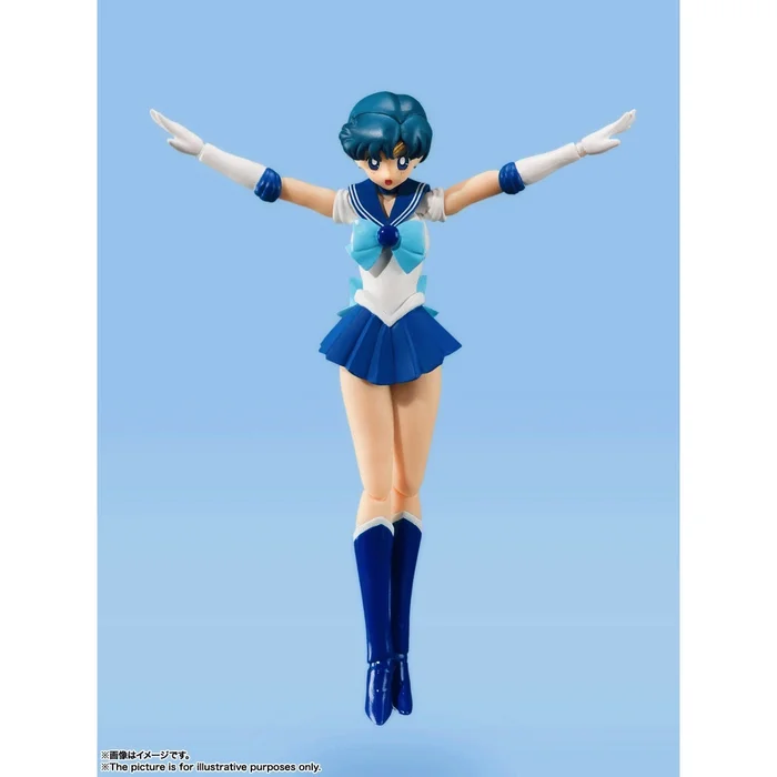 Bandai S.H.Figuarts Pretty Guardian Sailor Moon Sailor Mercury: Animation Color Edition - Image 3