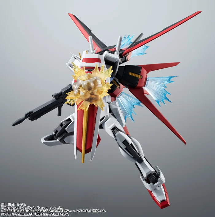Bandai Robot Spirits Mobile Suit Gundam Seed AQM/E-X01 Aile Striker & Option Parts Set - Image 9