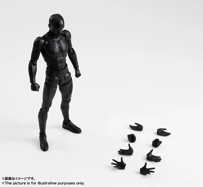 Bandai S.H.Figuarts Body-kun (Solid Black Color Ver.) - Image 5