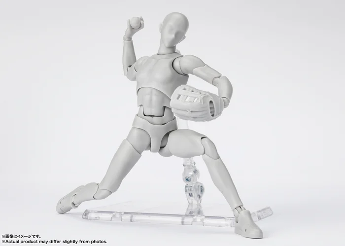 Bandai S.H.Figuarts Body-kun Sports Edition DX Set: Gray Color Ver. - Image 4