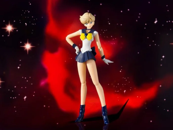 Bandai S.H.Figuarts Pretty Guardian Sailor Moon Sailor Uranus: Animation Color Edition - Image 6